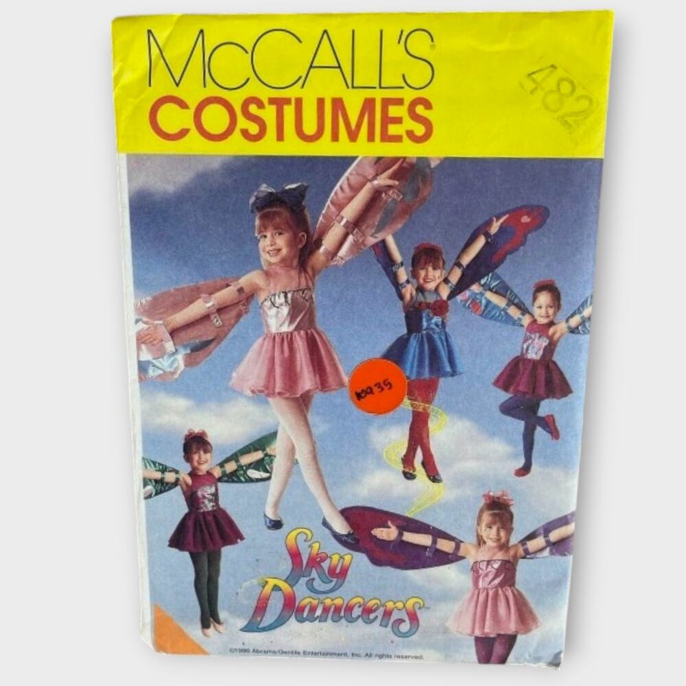 McCall's Costumes Childrens Sky Dancers Pattern Uncut 8257 Size 7-8 Large